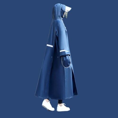 New Women Raincoat Men Windbreaker Rain Clothes Hooded Poncho Portable Windproof Zipper Motorcycle Rainwear Adult Rain Jacket