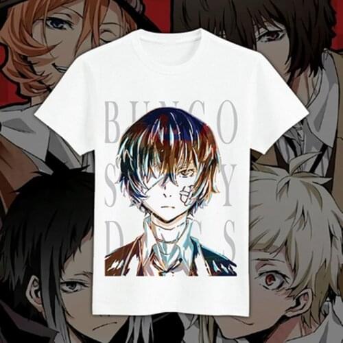 New Bungou Stray Dogs T-shirt Nakahara Chuuya Dazai Osamu men tshirt Summer Tees tops