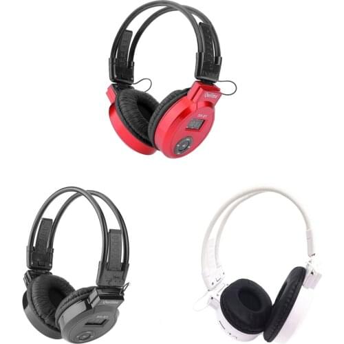 Portable Sport Headphone Wireless Headsets MP3 Player Radio Foldable Running Headset Noise Cancelling Earbuds