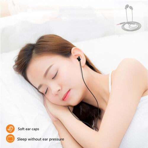 Anti Noise Sleeping Headphone Silicone Headset In-Ear Mini Earphones Noise Cancelling 3.5mm Universal With Mic Sleep Headphones