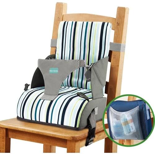 Adjustable Children Increased Chair Pad Baby Furnitur Booster Seat Portable Kids Dining Cushion Pram Chair Pad Removable Gift