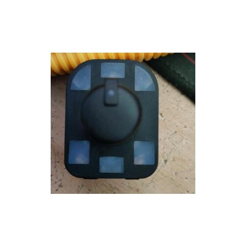 Polarlander 8E0959565 Car Side View Mirror Adjust Knob Chrome Rear View Mirror Adjustment Switch for 05-12 A/udi A6L