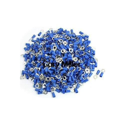 RV2-5L Ring Tongue Type Pre Insulated Terminals Blue for AWG 16-14