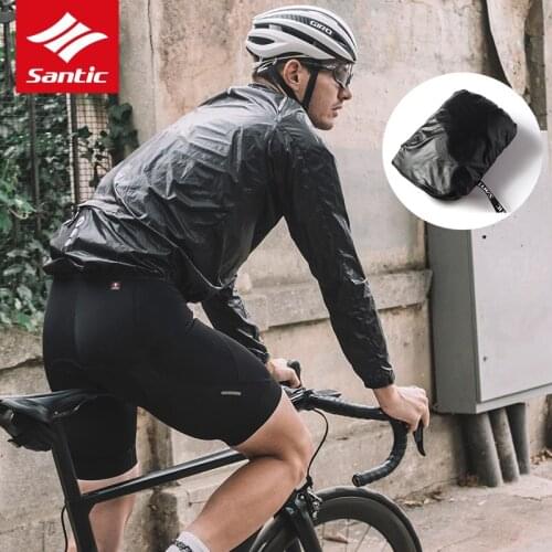 Santic UDF50+ Cycling Breathable Long Sleeve Jacket Windproof MTB Road Bike Jacket Waterproof Sport Windcoat Bicycle Jacket