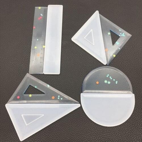 Silicone Mold Ruler Mirror DIY Crafts Jewelry Handmade Stationery Epoxy Resin J78F