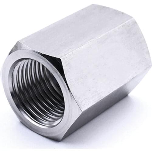 1/8" 1/4" 3/8" 1/2" 3/4" 1" BSPP Female Hex Coupling Connector Pipe Fitting 304 Stainless Steel Water Gas Propane