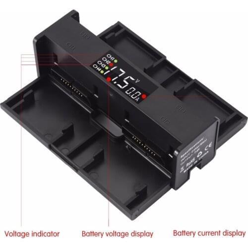 4in1 Charger Battery for DJI Mavic 2 Pro Zoom Charging Hub Portable Smart Intelligent LED Display Drone Battery Charger