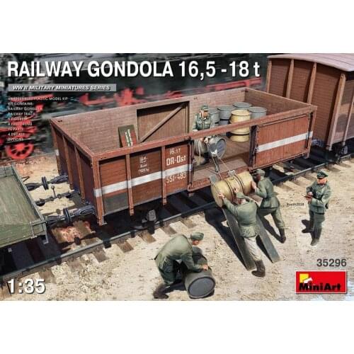 MiniArt 35296 1/35 Railway Gondola 16,5-18t - Scale Model Kit