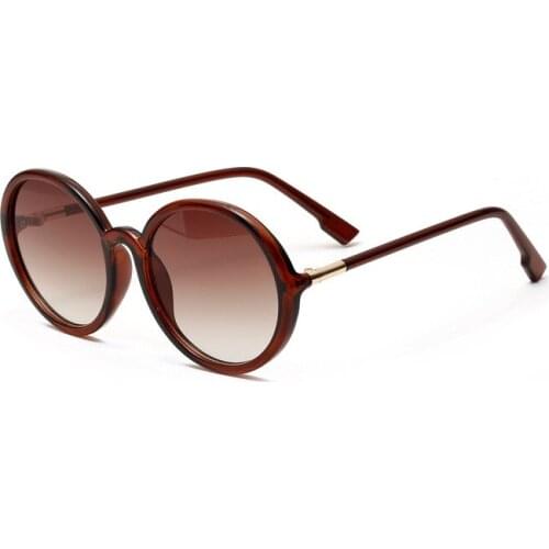 Women Vintage Round Sunglasses Metal frame oversized sunglasses Black Luxury Mirror Retro Big Sun Glasses UV400