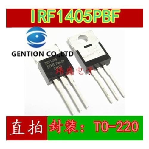 10PCS IRF1405PBF IRF1405 MOS field effect tube 55 v160a the TO-220 in stock 100% new and original