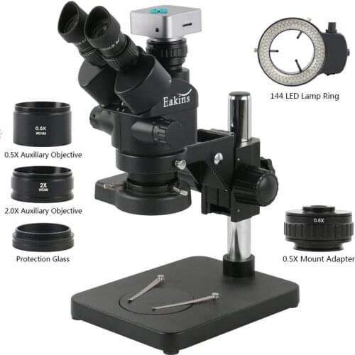 1080P 36MP HDMI USB C Mount Video Camera 7X 45X 90X Simul-Focal Stereo Trinocular Microscope Phone Soldering PCB Repair Tools