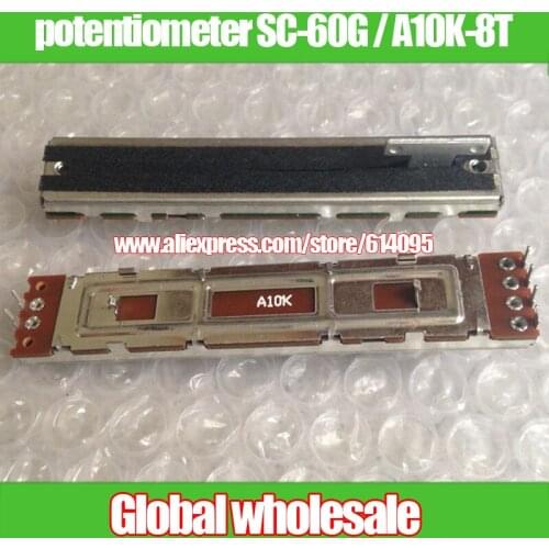 2pcs Mixer double potentiometer SC-60G / A10K-8T handle variable resistor