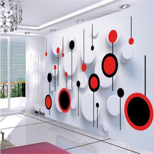 Diantu 3d wallpaper custom mural non-woven wall sticker 3 d TV setting wall fashion circle photo 3d wall murals wallpaper