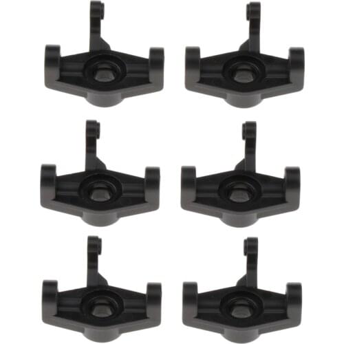 6pcs Aluminum Front C-hub Caster Blocks & Steering Hubs for RC 1/14 WLtoys 144001 Replacement Parts
