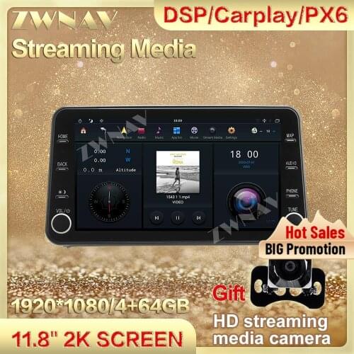 4+64GB MAX-PAD 11.8'' Android 9.0 Car Multimedia Player streaming media For Toyota Corolla 2019 Navigation Head unit Auto Radio