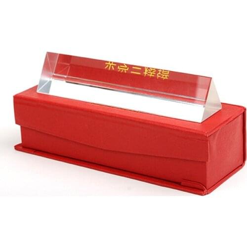 4x4x18cm Physics Optical Glass Children Toy Triangular Prism School Science Experiment Educational Teaching Aids for Children