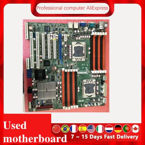 For ASUS Z8PE-D12X Used original For Intel 5500 Server motherboard Socket LGA 1366 DDR3 X58 X58M Motherboard