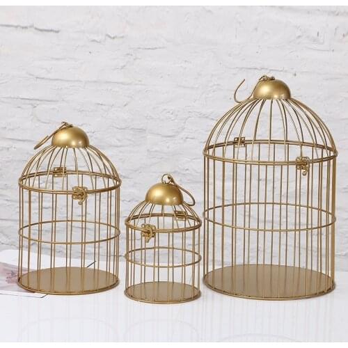 European Retro Iron Bird Cage Flower Stand Balcony Outdoor Decoration Pet Supplies Decorative shelf