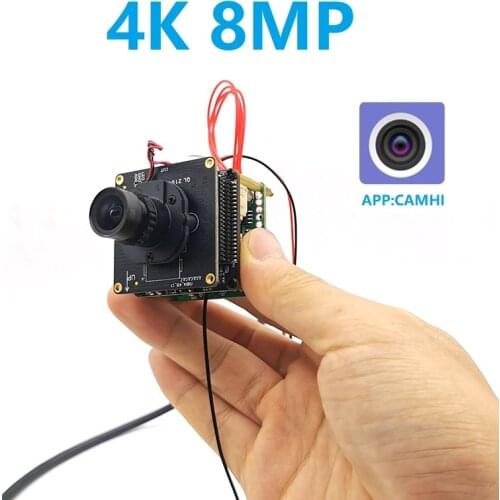 Camhi 4K 8MP WIFI IP Camera Outdoor Security Camera Module Night Vision 2-way Audio Motion Detection Alarm TF Card Onvif CCTV