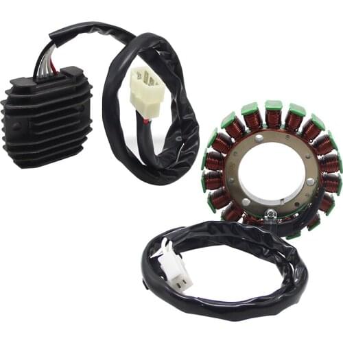 Motorcycle Magneto Stator Coil +Voltage Regulator Rectifier For Yamaha XVS650 Custom XVS650A XVS650AT 4VR-81410-00 5KP-81960-00