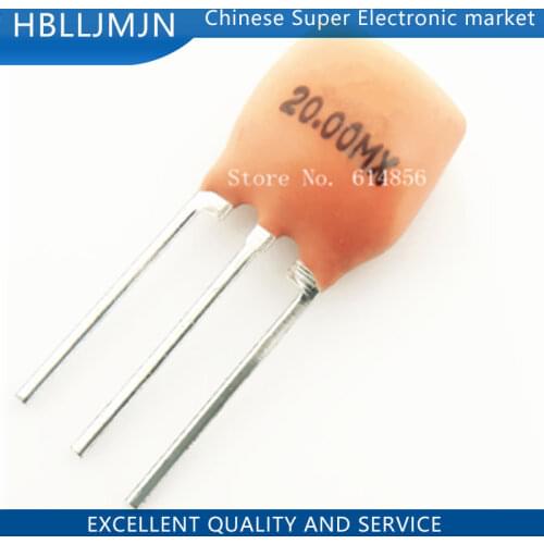 50PCS Ceramic Resonators ZTT 20MHZ 20.000MHZ 20M 3P DIP-3 ZTT20M