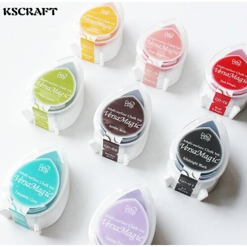 KSCRAFT Mini Water Droplets Shape Ink pad/Colorful Cartoon Ink pad/Ink stamp pad/Inkpad set for DIY funny work/Scrapbooking