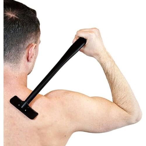 Long Handle Men Safety Manual Back Hair Shaver Big Blade Trimmer Self Groomer Hair Removal Tool Whole Hair Razor Trimer Body Leg
