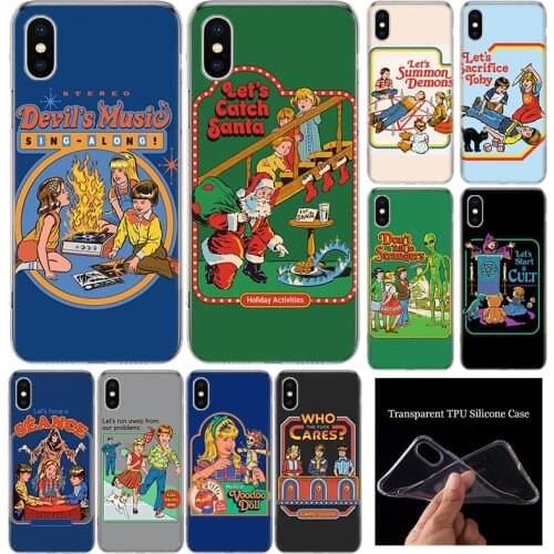Funny Halloween Satan Lets Summon Demons Soft Silicone Phone Case For Apple iphone 11 12 Mini Pro XR X XS Max 7 8 6 6S Plus + 7