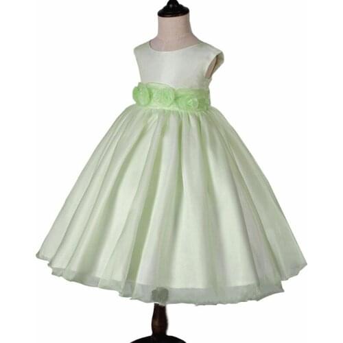 2020 new fashion childrens clothing children Princess organza flower festival red princess