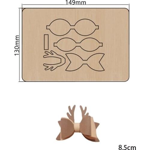 2021 New Antler bow Cutting Dies Wooden Knife Die Compatible With Most Manual Die Cut Cutters