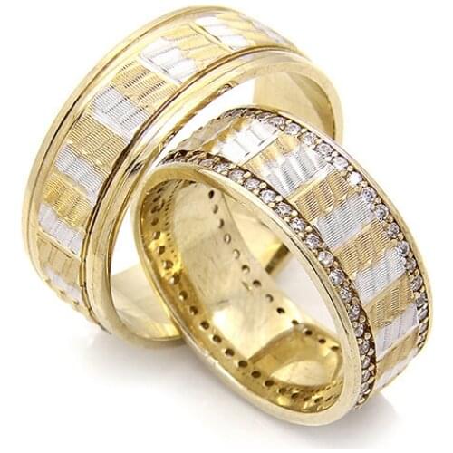 Couple Wedding Ring Sterling Silver 925 Woman And Man Luxury Jewelry Bands Engagement Anniversary Anatolian Civilization Models