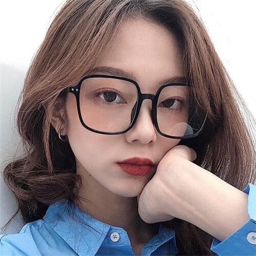 Popular Plastic Black Square Glasses Frame Luxury Designer Anti Blue Light Womens Eyeglass Frames Clear Lens Zeros Glasses