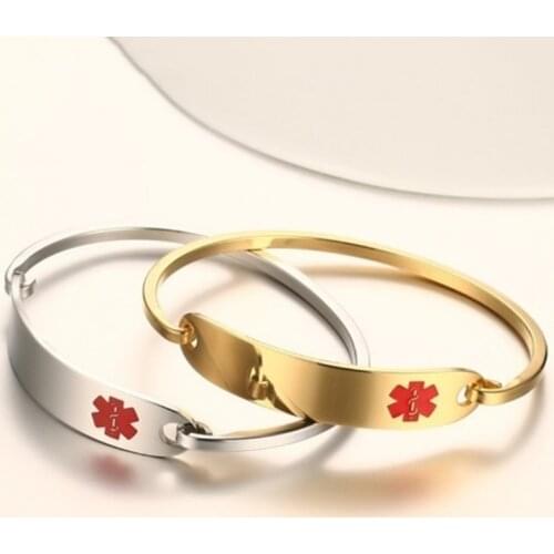 Simple Personality Men and Women Fashion Medical Alert Id Creative Trend Sports and Leisure Bracelet