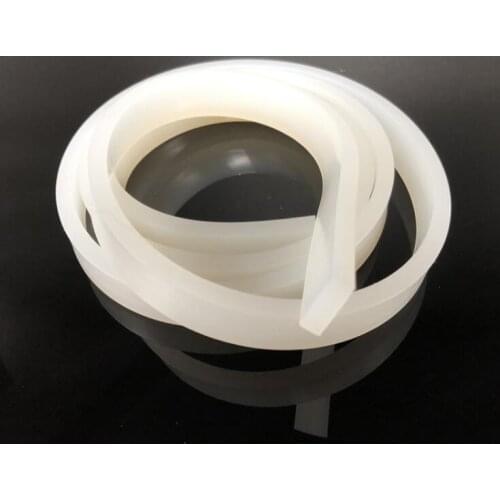 3 meter long 3/5/6/8/10mm width rectangle square silicone rubber sealing strip material white solid bar rod insulation