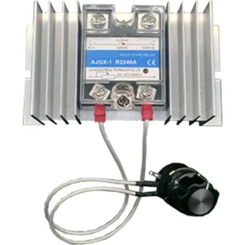 High Power Voltage Regulator Single-phase Motor 0-220V 8KW Multifunctional Governor Temperature Adjustment Dimming AC Controller