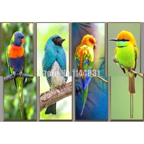Pretty Bird & Parrot 5D Diy Diamond Painting Cross Stitch Needlework Diamond Mosaic Animal Diamond Embroidery Full Rhinestones