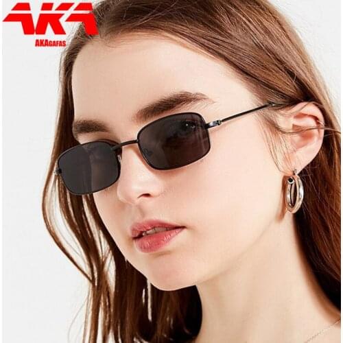 AKAgafas Rectangle Sunglasses Women 2021 Brand Luxury Glasses for Women Vintage Eyeglasses Women Small Oculos De Sol Feminino