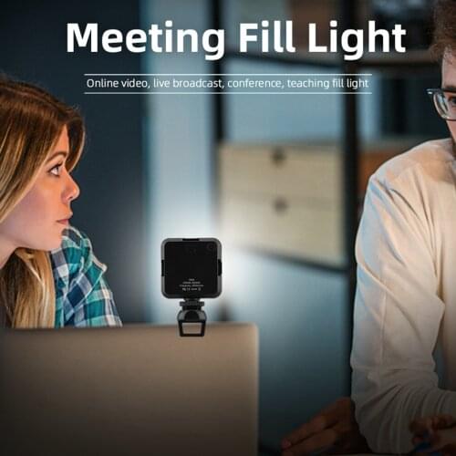 Video Conference Lighting for Remote Working, Tabletop Laptop Light for Video