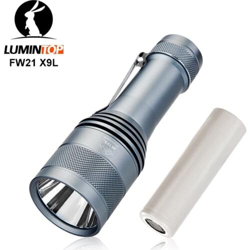 Lumintop FW21 X9L SBT90 Led 21700 flashlight 810M 6500 Lumens electronic tail switch flashlight for searching camping