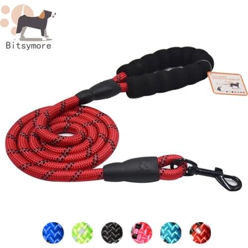 Reflective Dog Leash Nylon Rope Pet Running Tracking Leashes Long Lead Puppy Mountain Climbing Rope Accessories