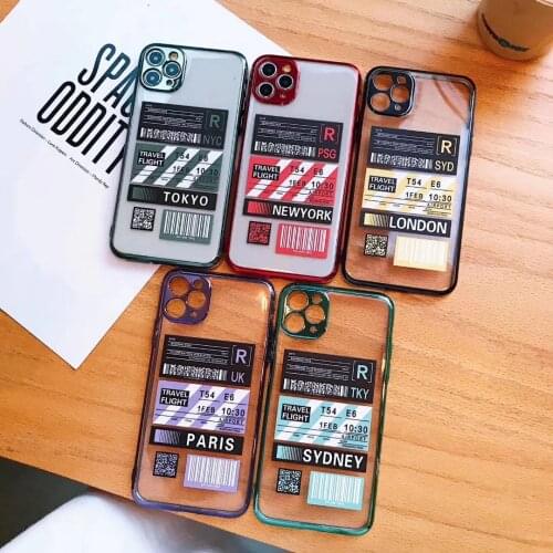 INS Funny Bar Label World ticke phone case For iphone 7 8 Plus 11 12 Pro X XS XR MAX SE2 Soft Silicone TPU back Cover coque Case