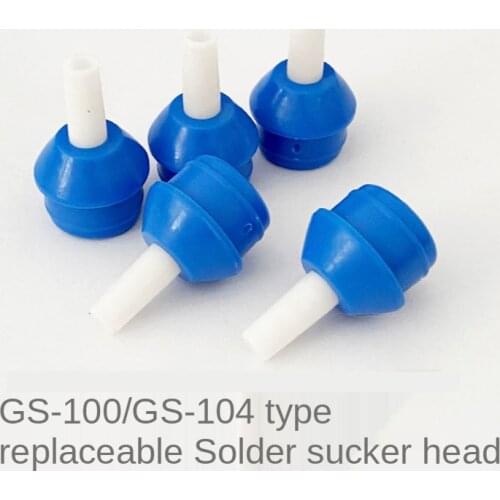 2 Pcs Desoldering Pump Solder Sucker Suction Tin Vacuum Soldering Iron Desolder Gun GS-100 GS-107 GS-134B Replaceable Tip