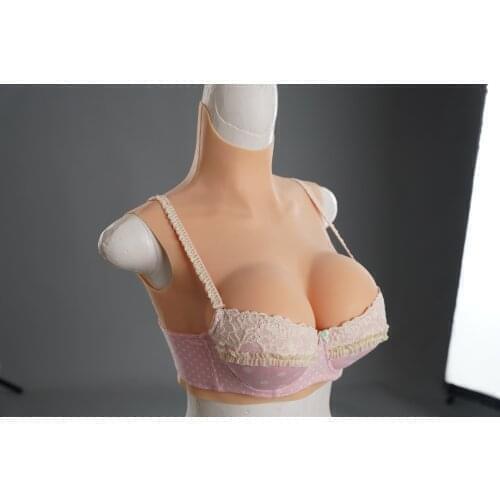 2G Upgrade BCDEG High Collar Fake Artificial Boob Realistic Silicone Breast Forms Crossdresser Shemale Transgender Drag Queen