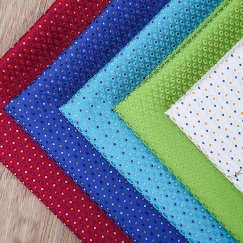 75x100cm New Fashion Geometry Dot Metallic Jacquard Brocade Fabric,3D jacquard yarn dyed fabric for Women Coat Dress Skirt