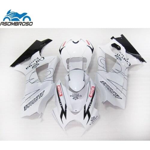 Brand new motorcycle parts Fairing kit for SUZUKI K7 GSXR 1000 2007 2008 white black gsxr1000 fairings CM25