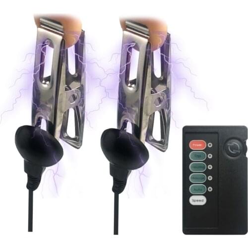 Electro Shock Nipple Clamps Nipple Clips Sex Toys Clitoris Clips Electric Shock Breast Massager Sex Games Medical Toys Adult Toy