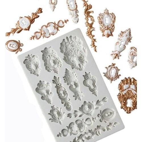 European Relief Style Key Hole Silicone Mold Fondant Cake Decorating Tool Cake Chocolate Moulds Cake Tools SugarCraft Bakeware