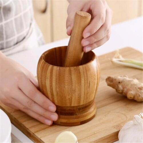 Spice Crusher Resin Bowl Mortar Pestle Spice Pepper Crusher Herbs Grinder Garlic Mixing Bowl Press Bowl Kitchen Tools