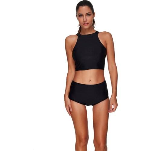 Two Piece Swimsuit Bikini Swimming Suit for Women Swimwear Swim Suit Maillot De Bain Femme 2019 Wire Free with Pad Plus Size