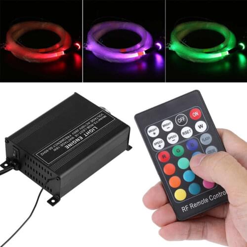 16W RGBW LED Plastic Fiber Optic Ceiling Decor Kit Light Engine with Cables Remote Controller ceiling lights for living room